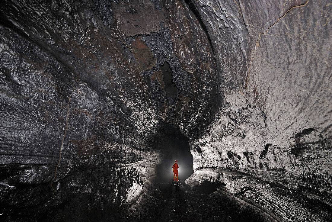 USA, Hawaï, Caving, Lava tube, volcano, gallery, Kazamura cave