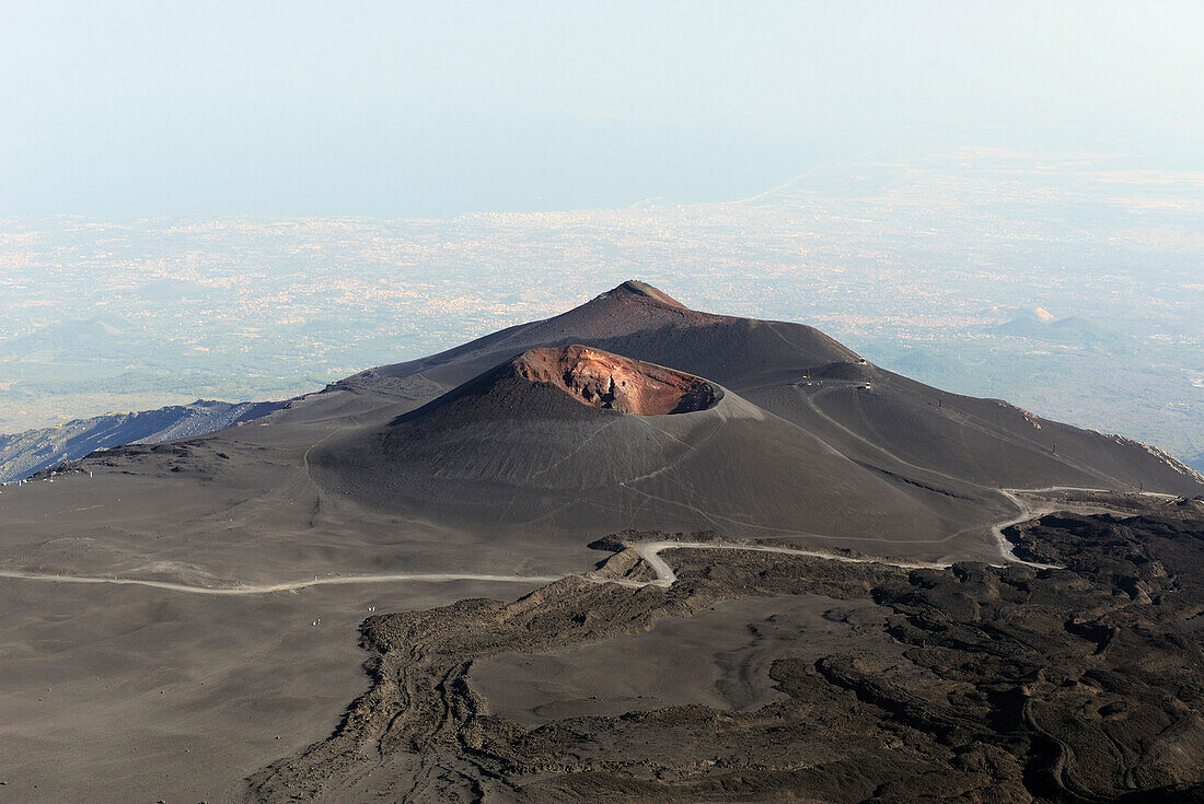 Italy, Sicily, Etna volcano, Montagnola crater
