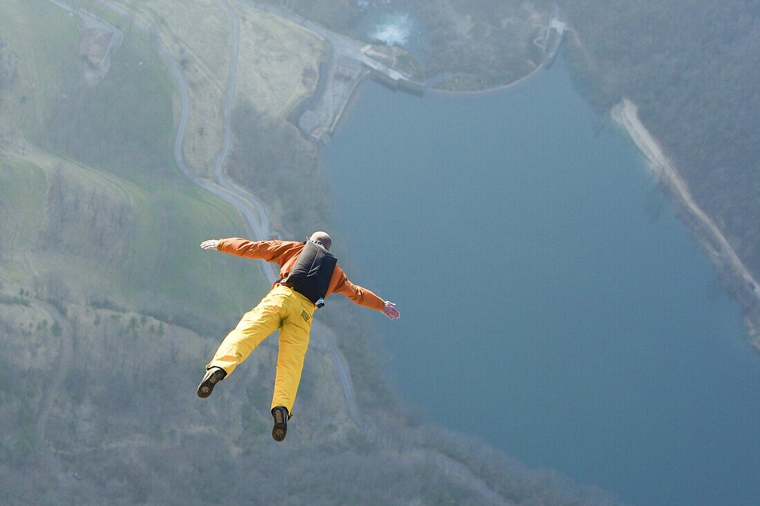 France, Alps, base jump