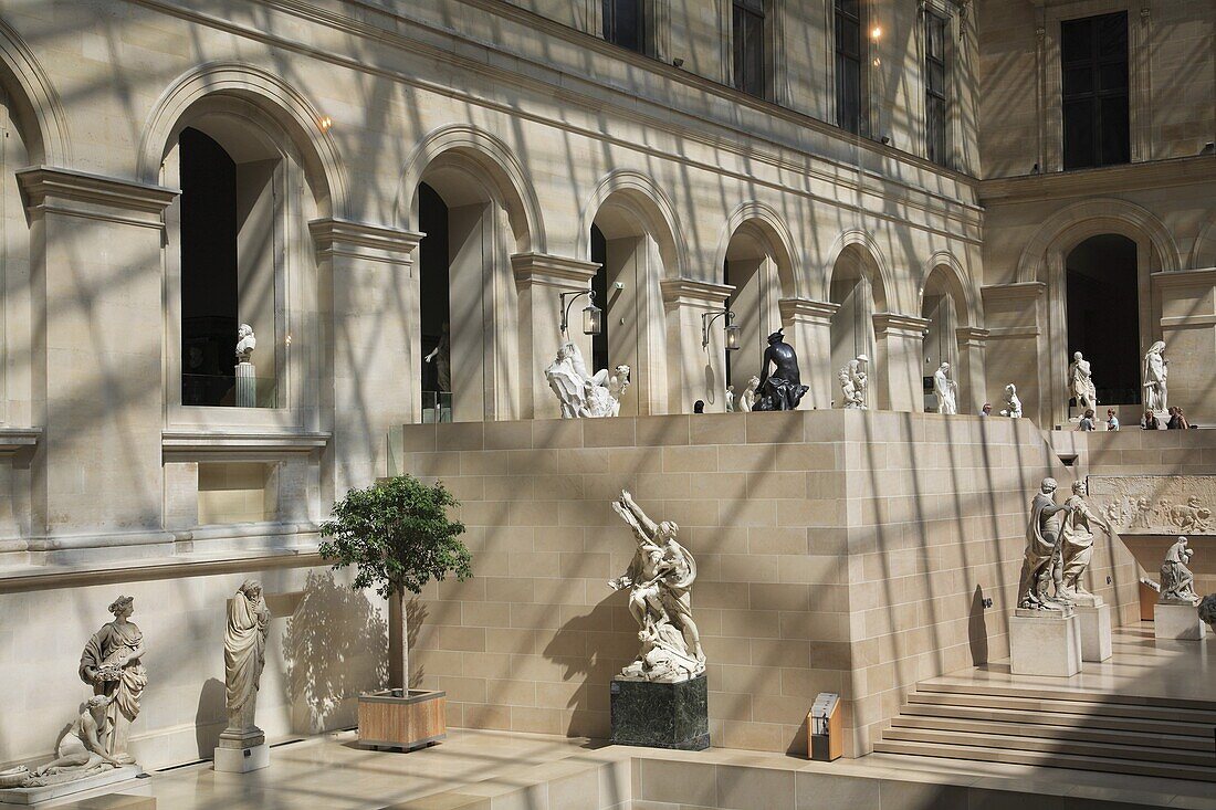 France, Paris, Louvre Museum interior