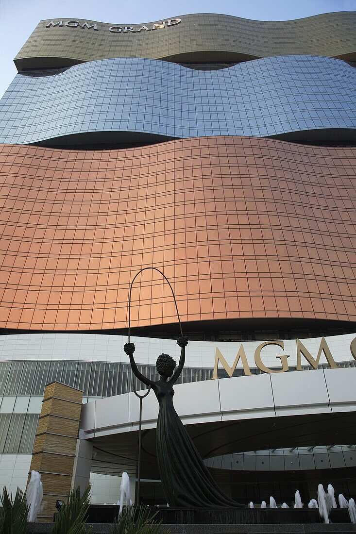 China, Macau, MGM Grand Casino, Alice in Wonderland statue by Salvador Dali