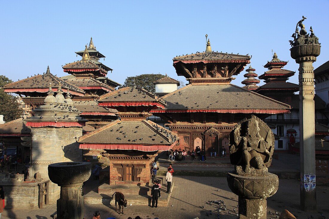 Nepal, Kathmandu, Durbar Square, temples, general view