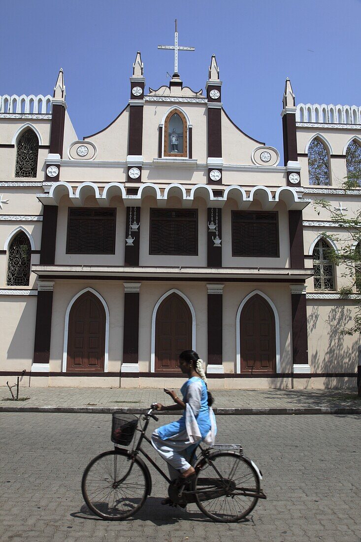 India, Puducherry, Pondicherry, St Louis de Gonzague Convent