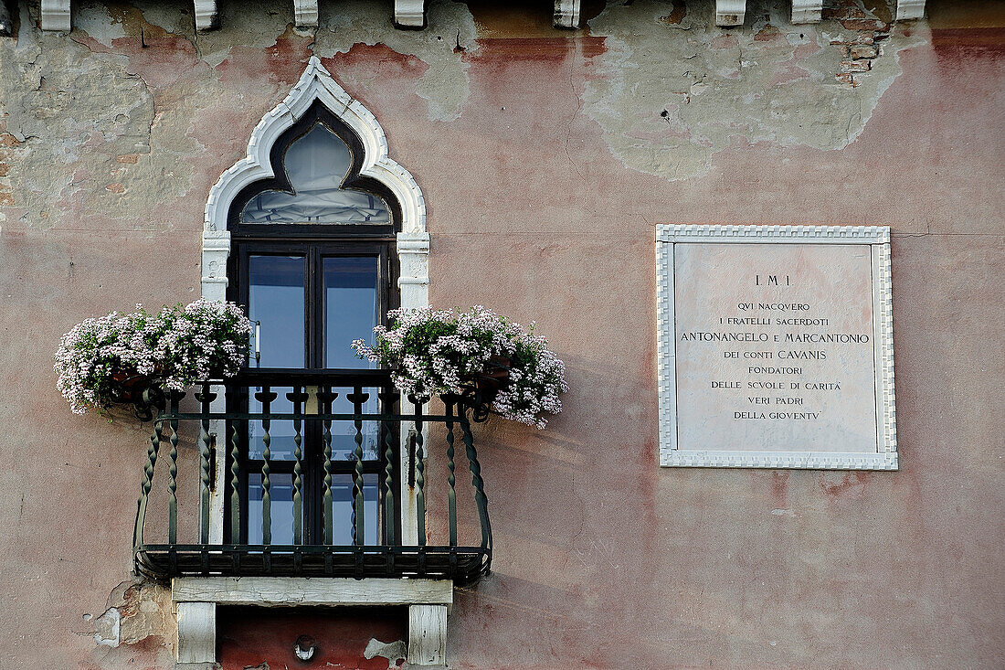 Italy, Veneto, Venice, building façade