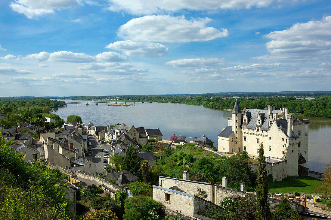 France, Pays de la Loire, Maine et Loire, Montsoreau, château en bord de Loire