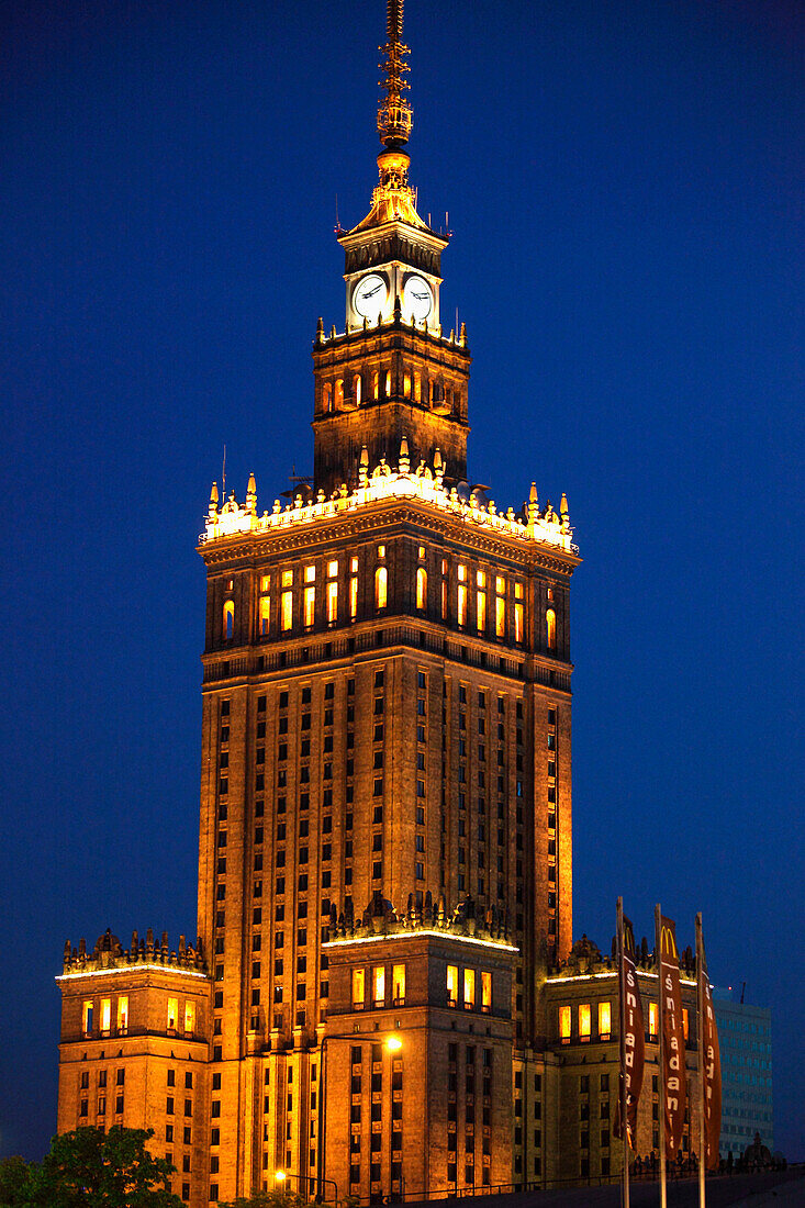 Poland, Warsaw, Palace of Culture and Science