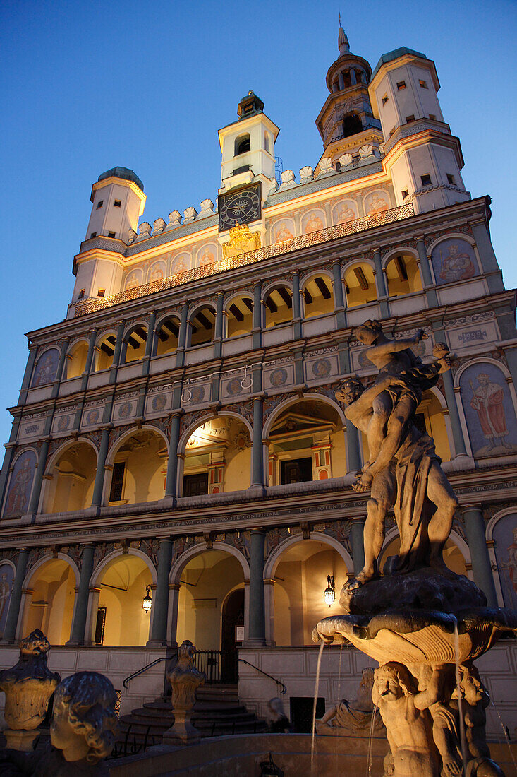 Poland, Poznan, Old Market Square, Town Hall