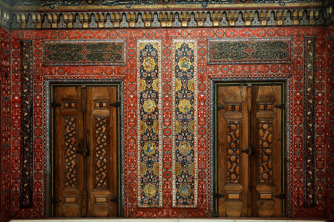 Germany, Berlin, Pergamon Museum, the Aleppo Room, wall panelling