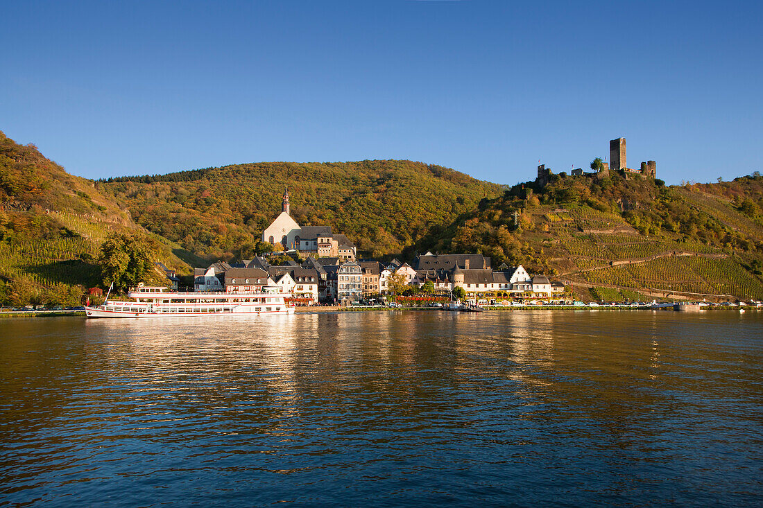 Beilstein and Metternich castle at Moselle river, Rhineland-Palatinate, Germany, Europe