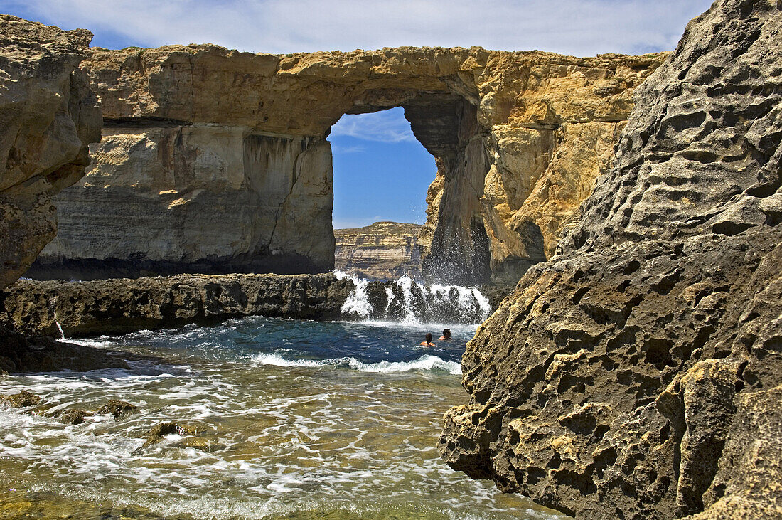 Azure Window in Dwejra Bay, Gozo Island, Malta