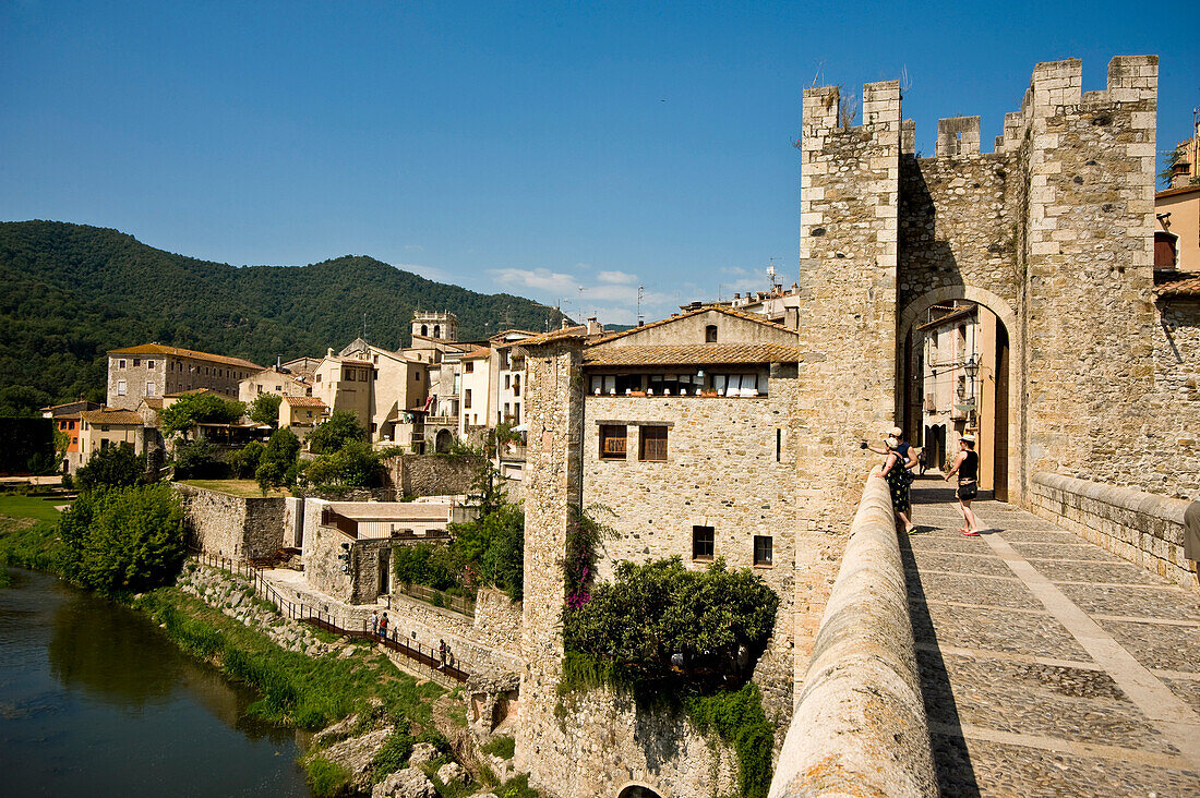 Medieval Besalu village, Girona, Catalunya, Spain