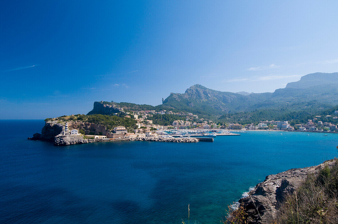 Bay of Puerto de Soller, Majorca, Spain