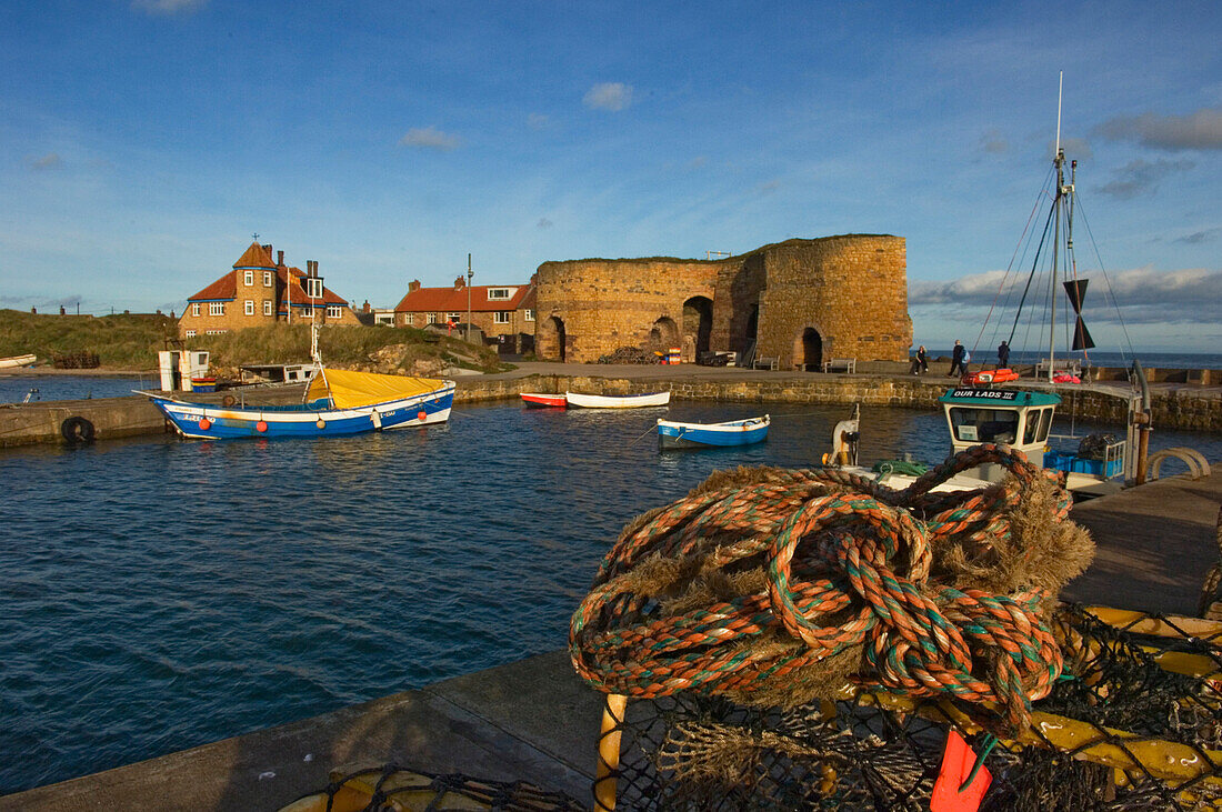 Beadnell Harbor, Northumberland, England, UK