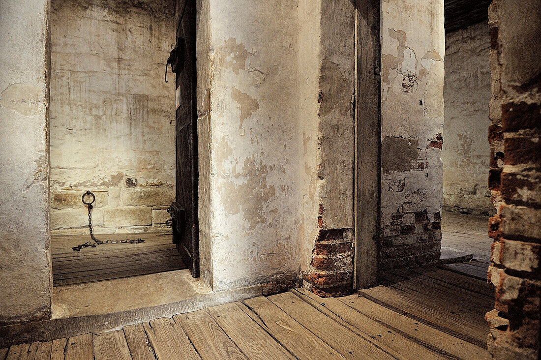 Prison cell Richmond Gaol, Richmond around Hobart, Tasmania, Australia