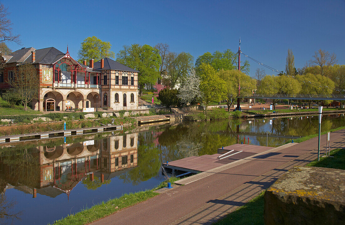 Casino at Sarreguemines, Saargemuend, Lothringen, France, Europe