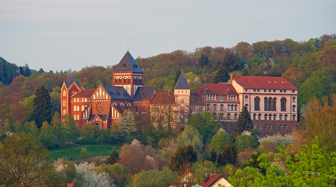 Missionshaus der Steyler Mission im Abendlicht, St. Wendel, Saarland, Deutschland, Europa