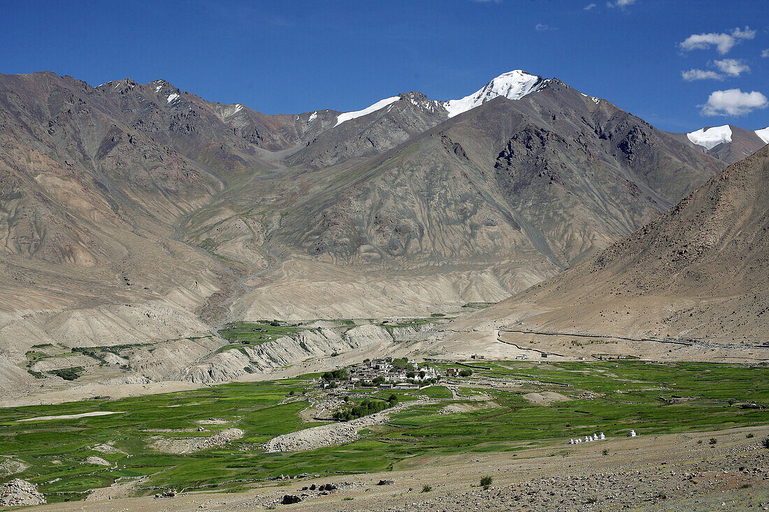 Remote village at hoot of Indian Himalayas, Ladakh, India