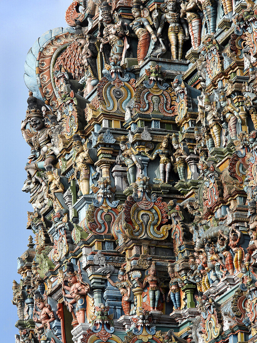 Meenakshi Amman Temple, Close Up, Madurai, Tamil Nadu, India