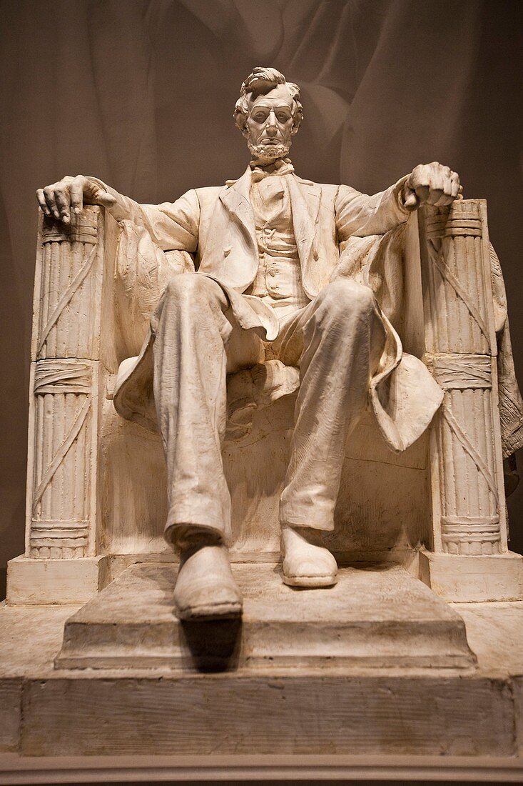 Plaster Model of Abraham Lincoln Statute for the Lincoln Memorial by