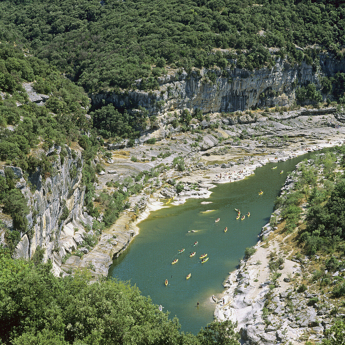 abrupt, Ardèche, attraction, canoe, canyon, cliff, Color image, contemporary, corniche, day, destination, discovery, ecosystem, Europe, forest, formation, France, French, geological, geology, gorge, green, Haute, landmark, Landscape, location, majestic, m
