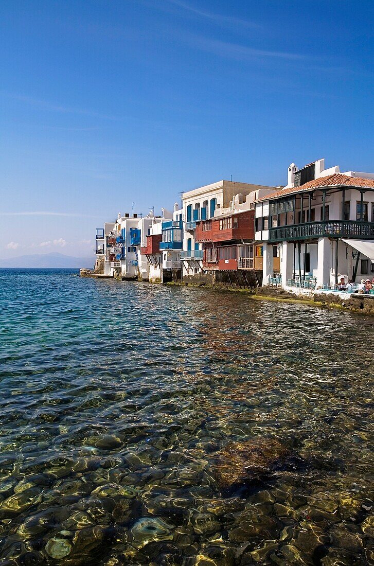 Quarter of Alefkandra, Little Venice, Mykonos, Cyclades Islands, Greece