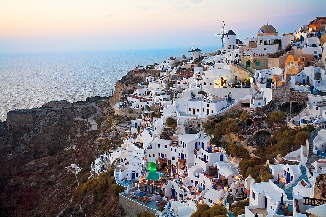 The village of Oia  Santorini, Cyclades Islands, Greece