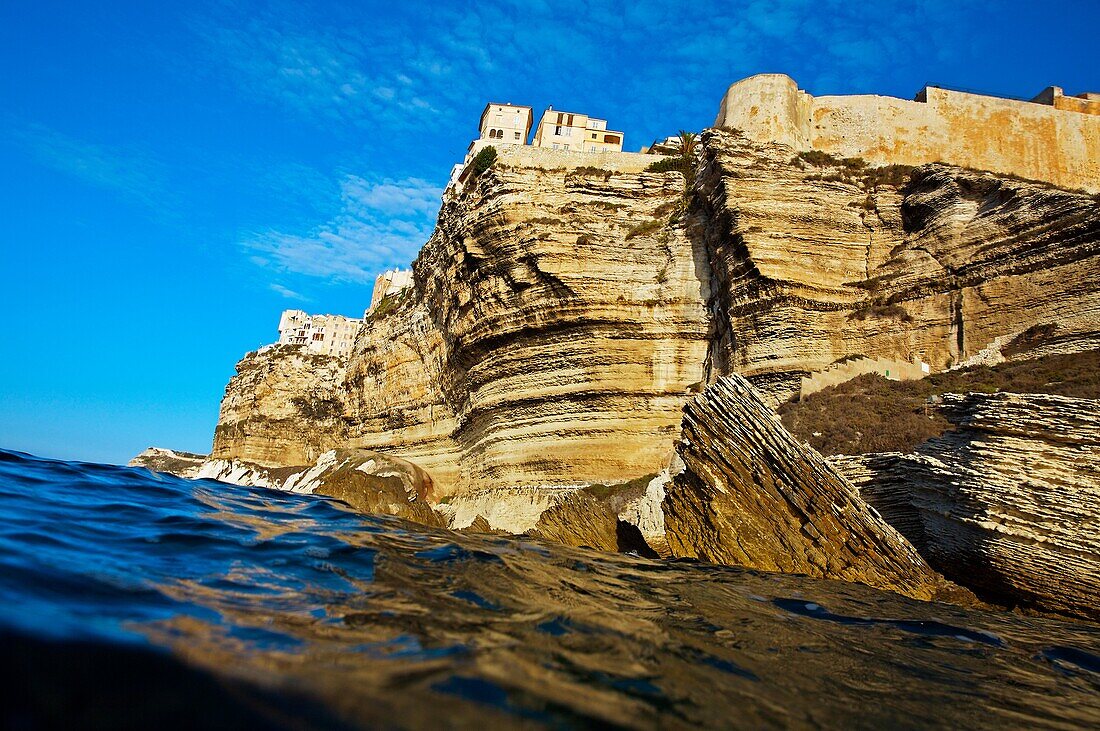 Cliffs  Bonifacio, Corsica Island  France