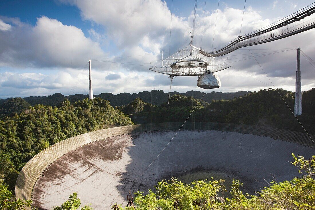 Puerto Rico, North Coast, Arecibo, Arecibo Observatory, world´s largest radio telescope.