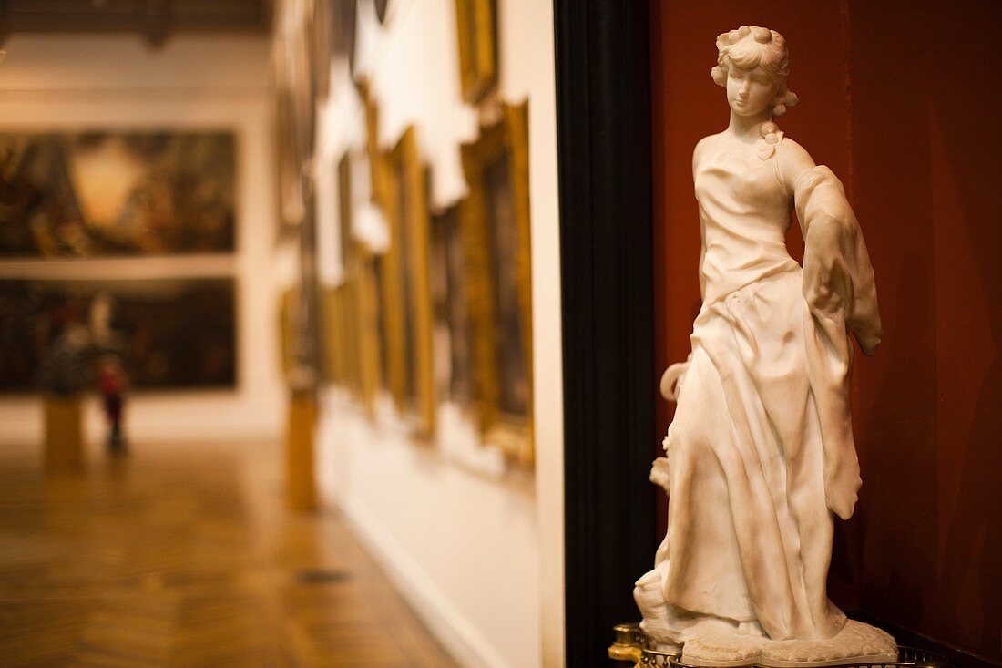 France, Midi-Pyrenees Region, Haute-Garonne Department, Toulouse, Musee des Augustins museum, gallery interior