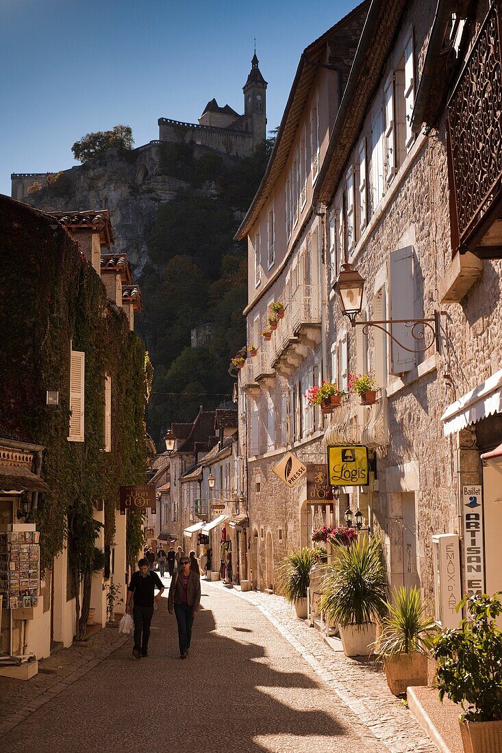 France, Midi-Pyrenees Region, Lot Department, Rocamador, lower town