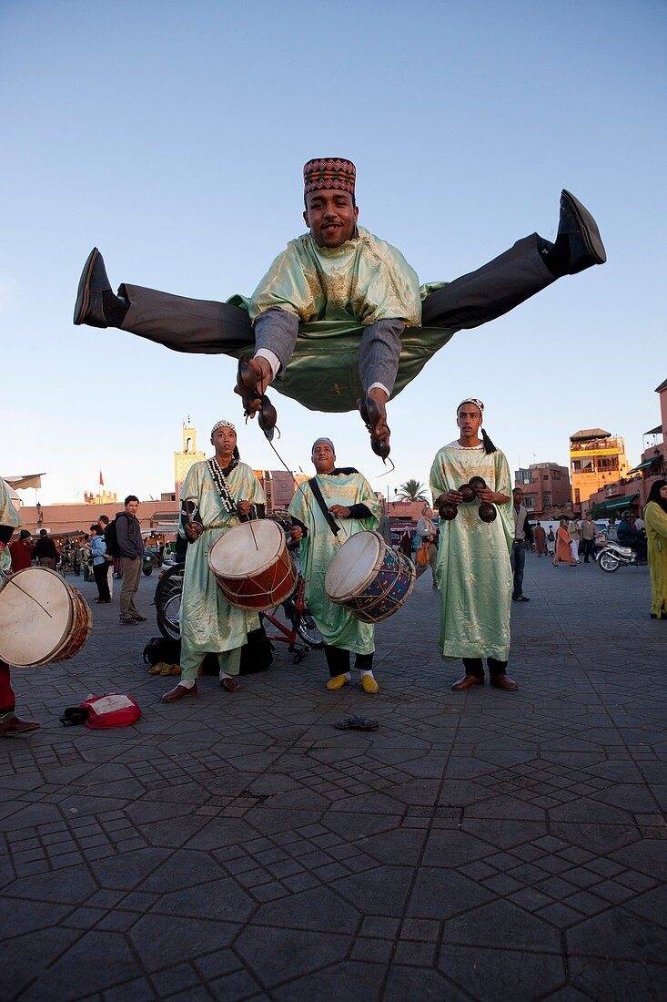 Jamaa el Fna-Platz in Marrakesch, Marokko