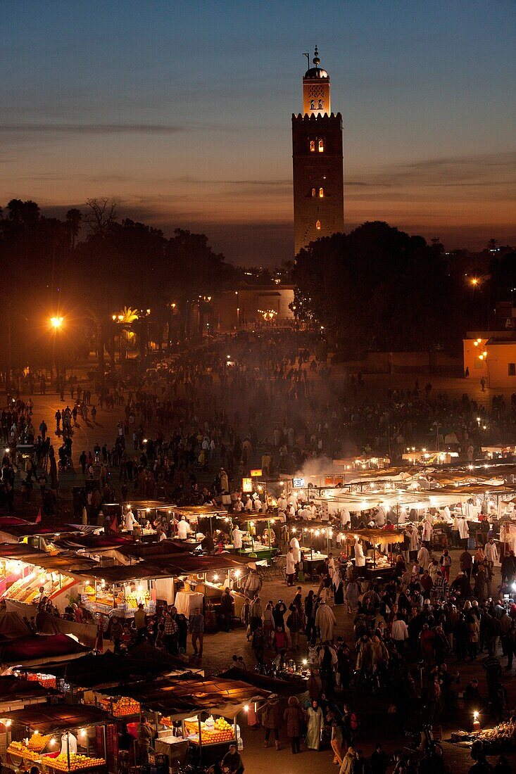 Jamaa el Fna Square in Marrakech, Morocco