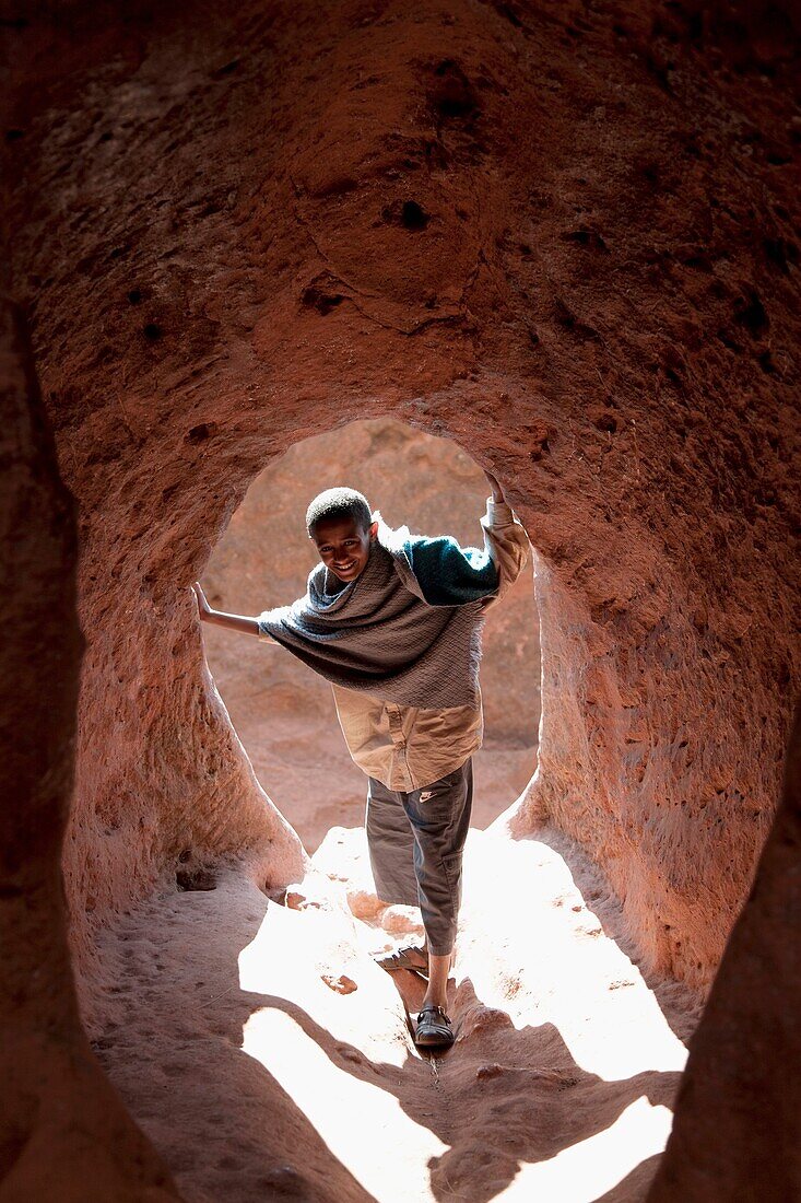 Africa. Ethiopia. Lalibela. Rock carved church.