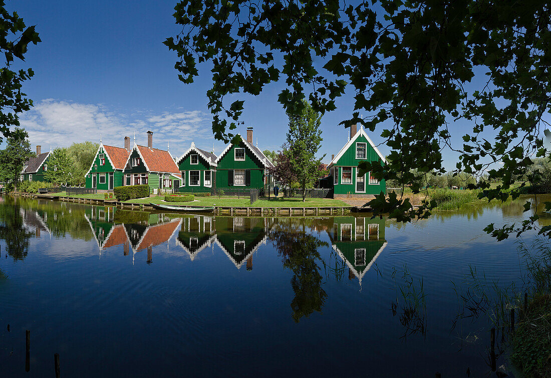 Netherlands, Europe, Holland, Zaandam, Open air, museum, Zaanse Schans, city, village, water, summer, reflections, . Netherlands, Europe, Holland, Zaandam, Open air, museum, Zaanse Schans, city, village, water, summer, reflections