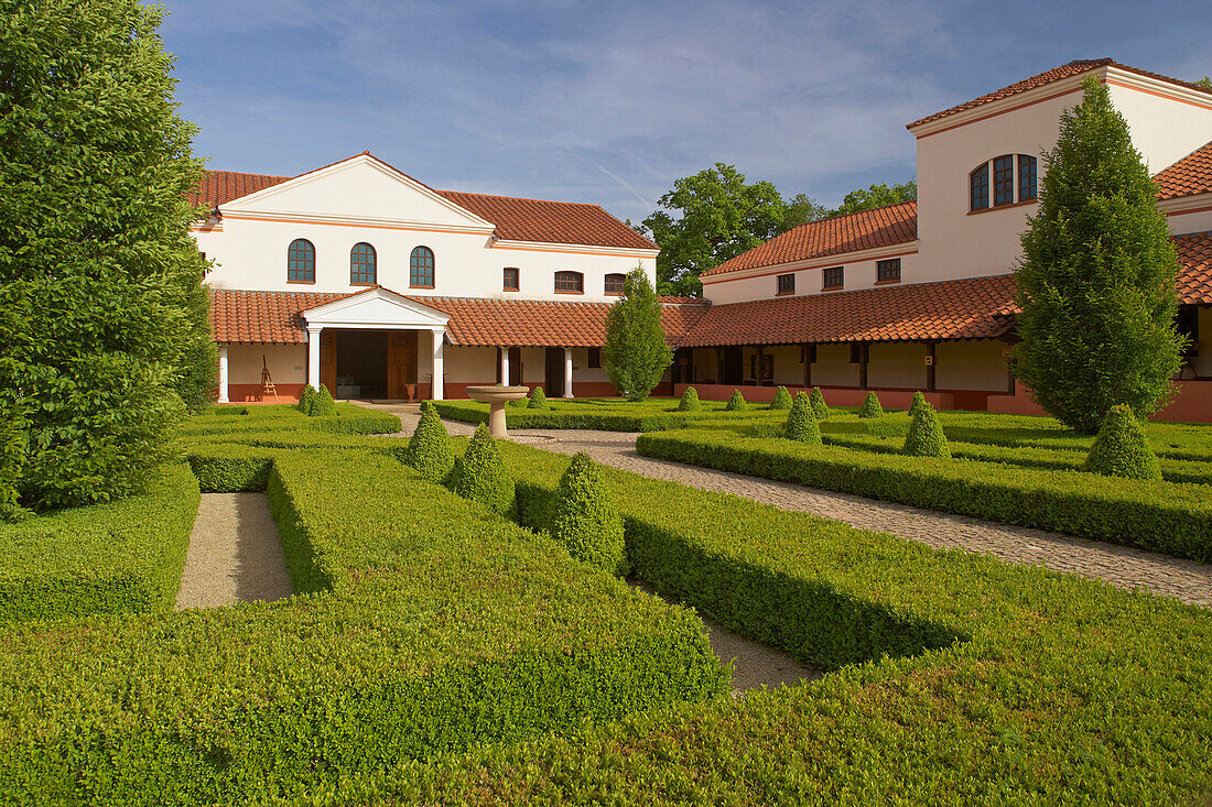 Roman villa at Perl-Borg, Saarland, Germany, Europe