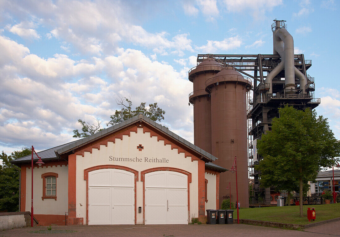 Stummsche Reithalle at Altes Huettenareal, former ironworks, Neunkirchen, Saarland, Germany, Europe