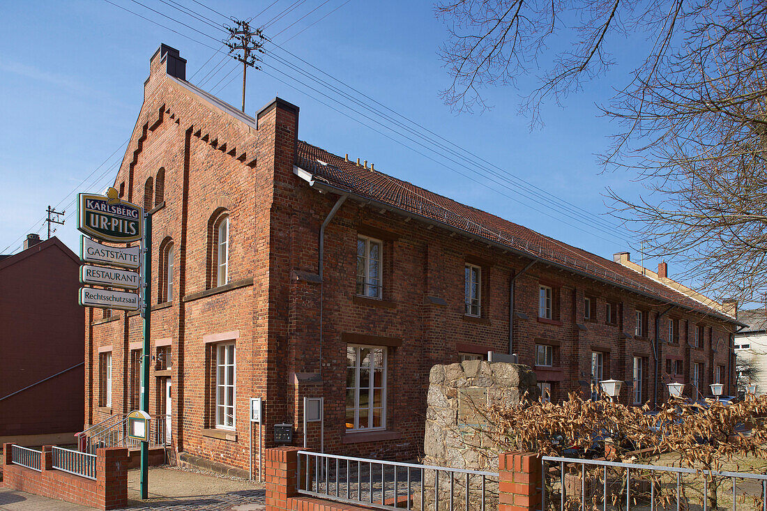Rechtsschutzsaal, Judicial Relief Hall, Germany's oldest trade union building, Bildstock, Saarland, Germany, Europe