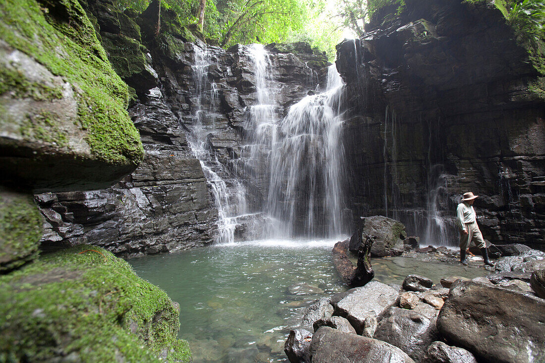 Water cascades, Cascada de Latas, Amazone, Ecuador, South America