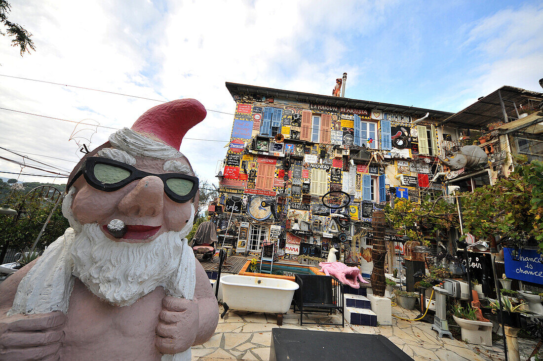 Art house of Ben in St. Pancrace near Nice, Cote d'Azur, South France, Europe