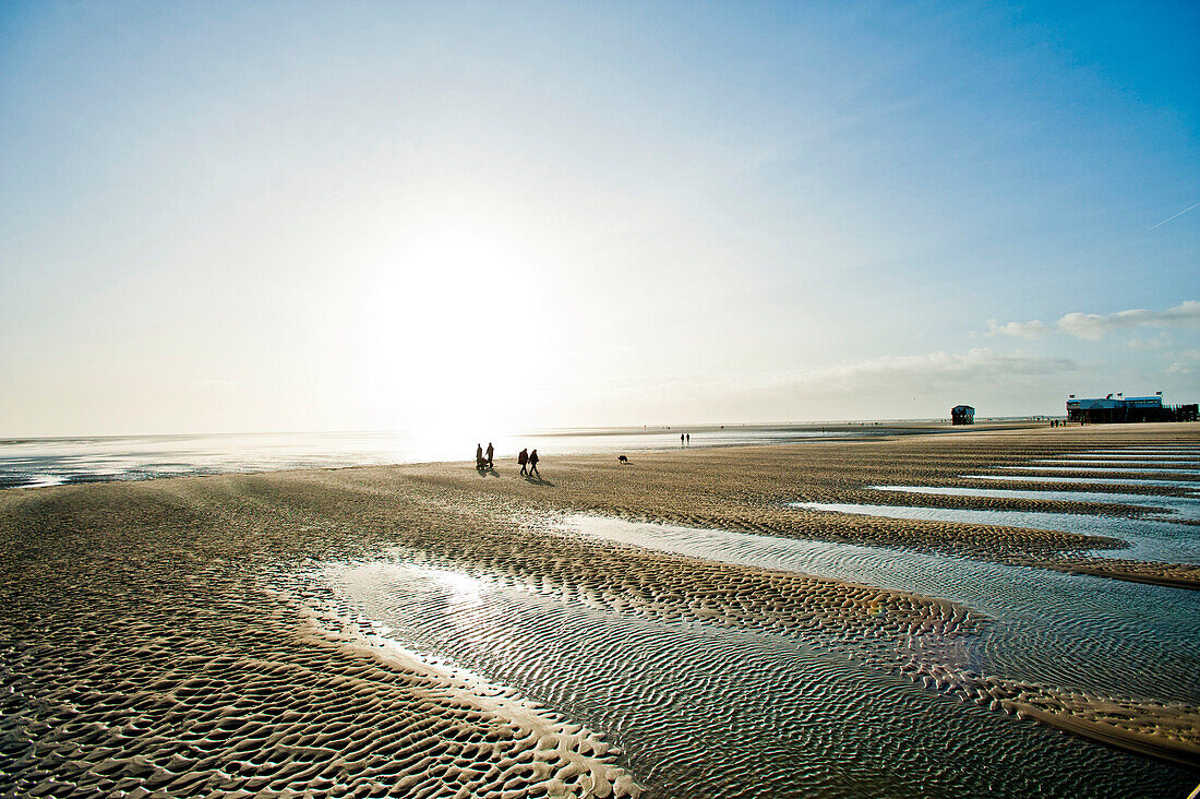 Beach at St. Peter-Ording, Northfriesland, Germany