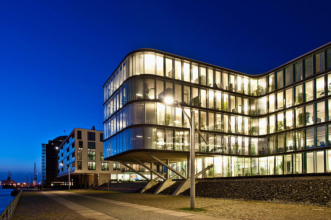 Neumühlen, moderne Architektur, Hafencity, Hamburg, Deutschland