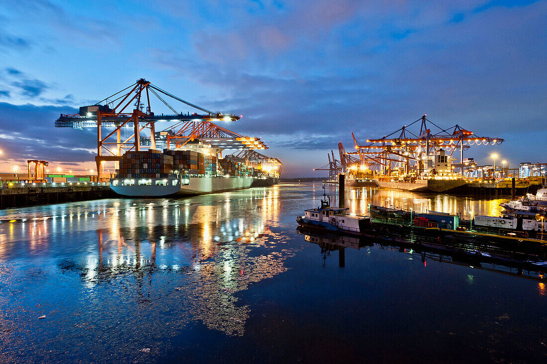 Eurokai Container Terminal, port of Hamburg, Germany
