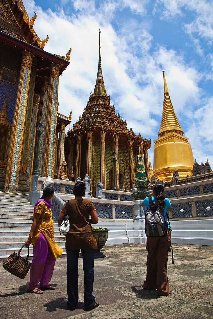Prasat Phra Thep Bidom or Royal Pantheon  Wat Phra Kaew Emerald Buddha Temple and Grand Palace  Bangkok, Thailand, Southeast Asia, Asia
