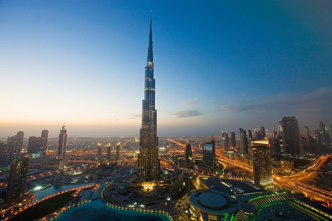 United Arab Emirates January 2010 Dubai City Burj Duabi Bldg  World´s tallest.