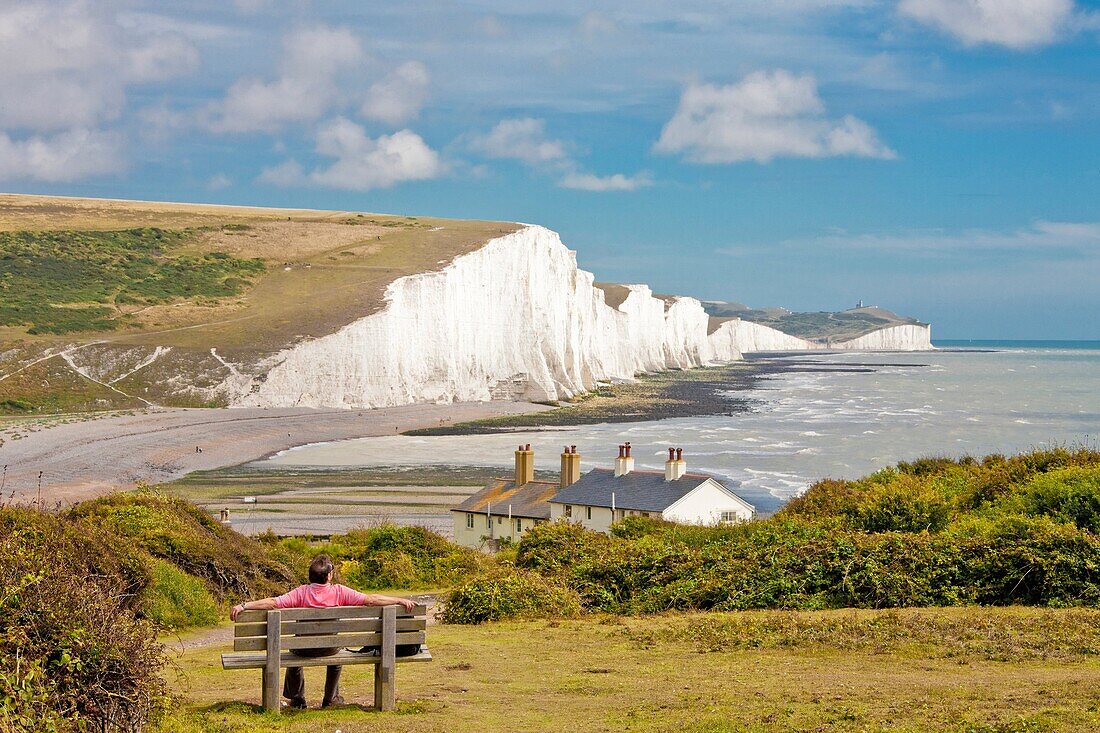 UK-England-August 2010 East Sussex Seven Sisters Coast.