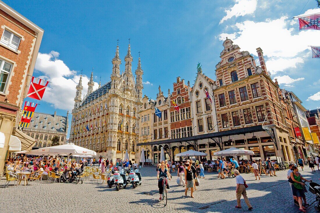 Belgium- August 2010 Leuven City The Town Hall.