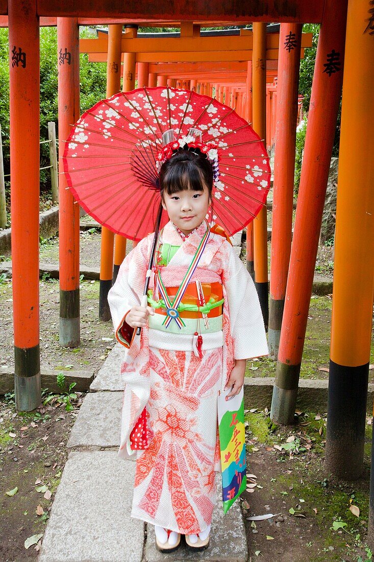 Japan Nov  2010, Tokyo City, Sichi Go San Festival, child