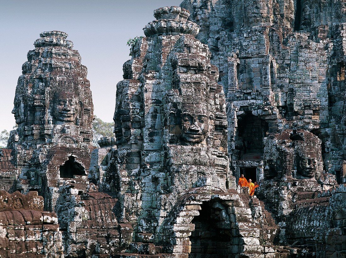 Cambodia-Nov 2009 Angkor Temples W H  Bayon Temple.