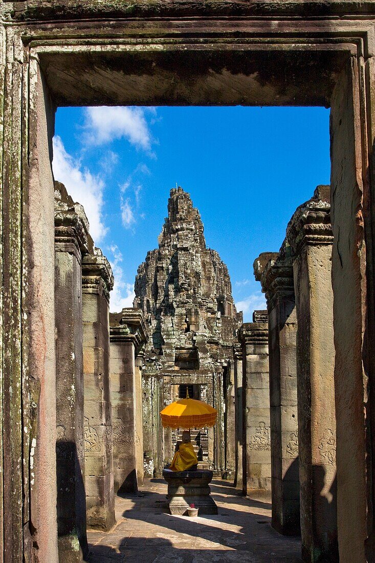 Cambodia-No  2009 Siem Reap City Angkor Temples W H  Bayon Temple.