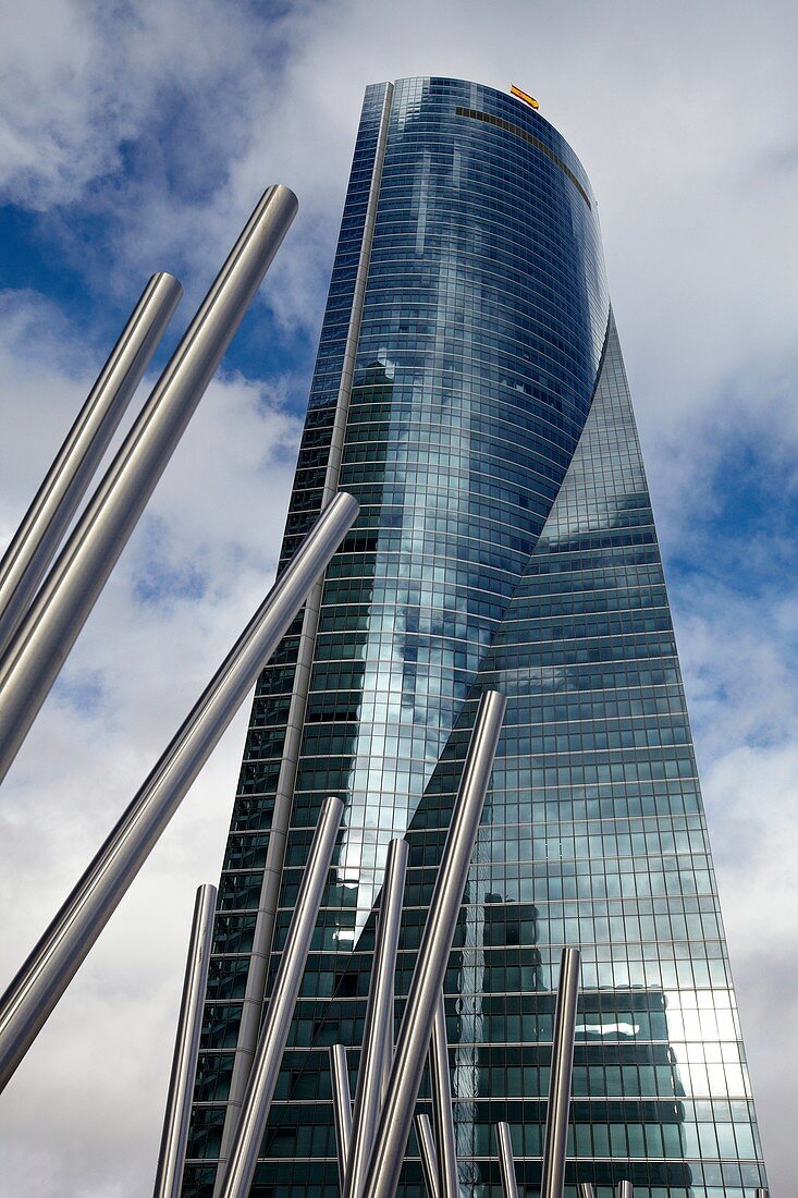 Torre Espacio, CTBA, Geschäftsviertel Cuatro Torres, Madrid, Spanien.